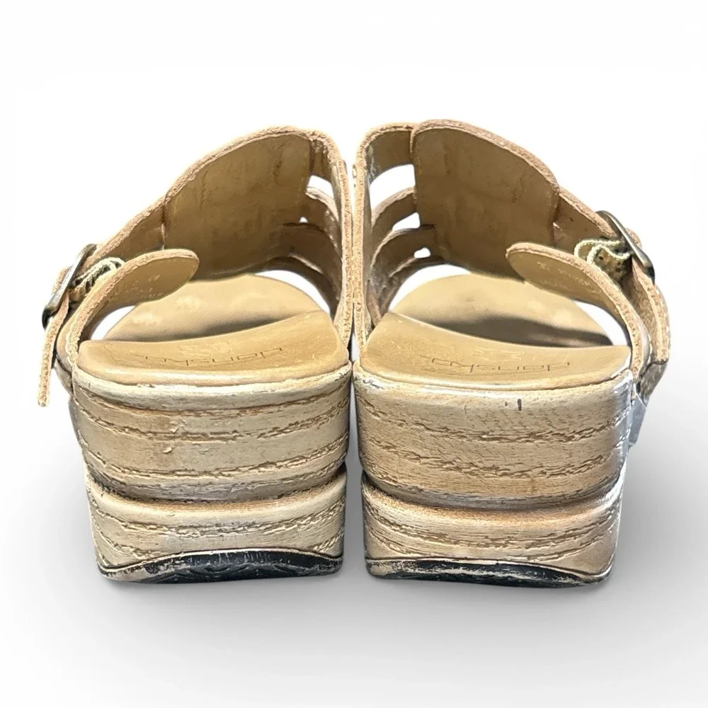 Dansko Marion Tan Leather Strappy Sandals EU 37 US 6.5 -7 - Picture 4 of 8